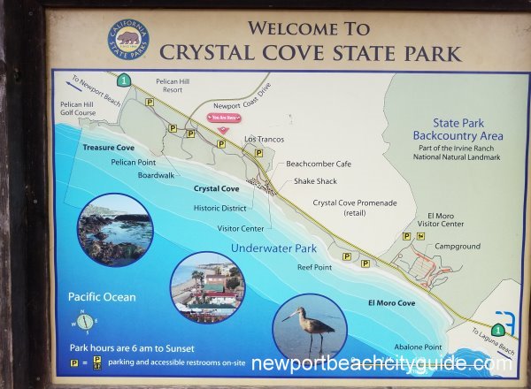 Crystal Cove State Park Newport Beach Map of Beaches www.newportbeachcityguide.com Crystal Cove State Park Newport Beach Map of Beaches